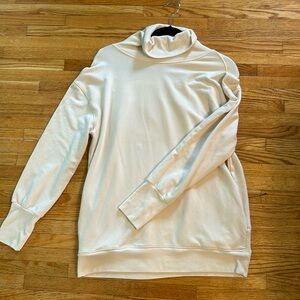 Athleta cowl neck luxe sweatshirt with back detail